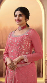 Sweet Salwar Suit in Peach Colour